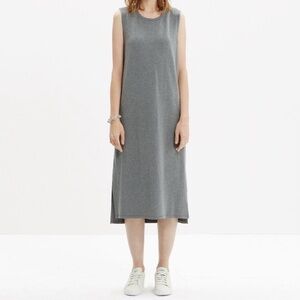 MADEWELL - Sleeveless Midi Tee Dress - Gray - Small